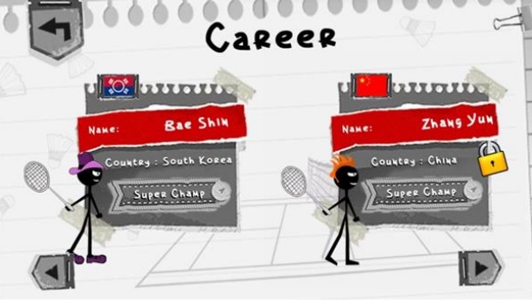 火柴人打羽毛球手机版